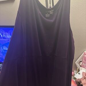 Terra & Sky Deep Purple Sleeveless Dress